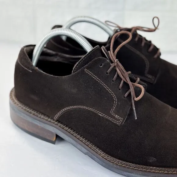 To Boot New York Adam Derrick Felix Derby Brown Suede Oxford Shoes Sz Men US 8.5
