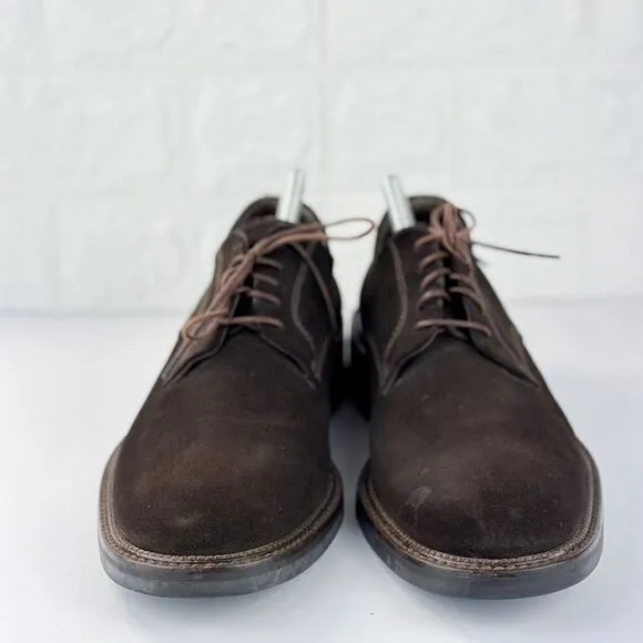 To Boot New York Adam Derrick Felix Derby Brown Suede Oxford Shoes Sz Men US 8.5