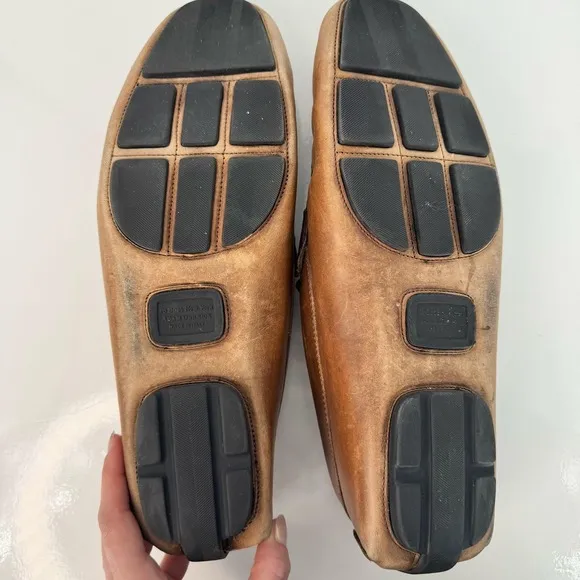 To Boot New York Adam Derrick Tan Leather Driving Shoe Loafers Sz 12 Minimalist