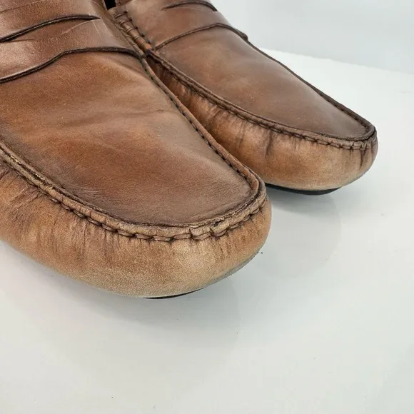 To Boot New York Adam Derrick Tan Leather Driving Shoe Loafers Sz 12 Minimalist