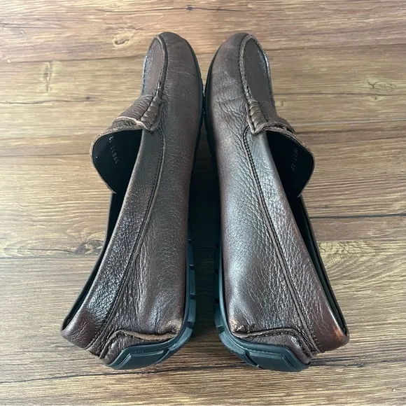 To Boot New York Brown Leather Penny Loafers Men’s Size 12 Shoes Slip-On