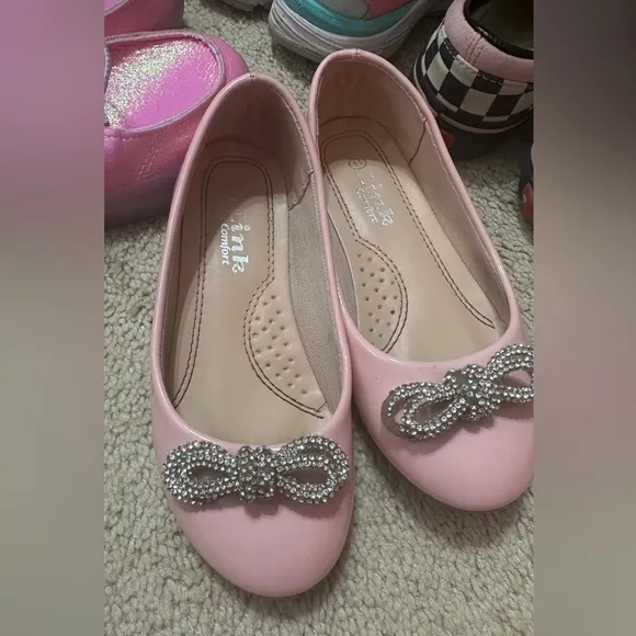 ToddlerGirls size 11 shoe lot vans new balance crocs