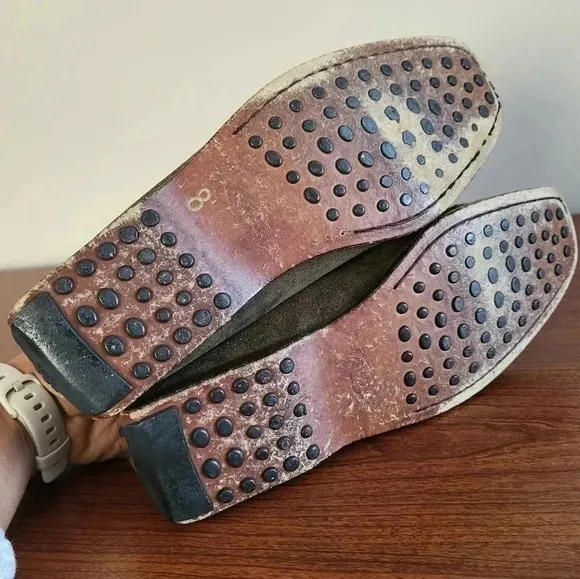 Tod’s Buckle Slip-On Suede Square Toe Drivers Loafers(7.5)
