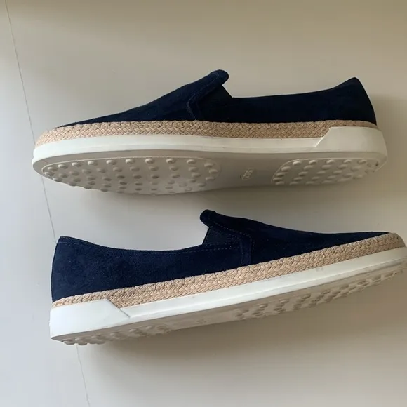 Tod's Navy Espadrilles