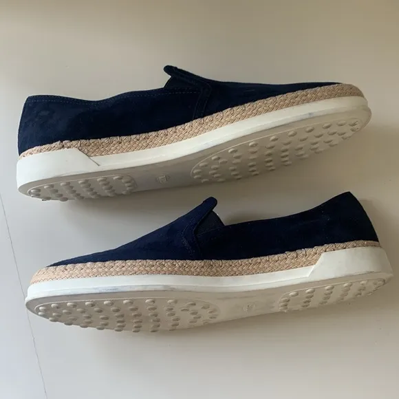 Tod's Navy Espadrilles