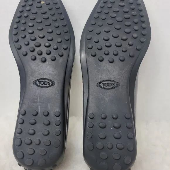 Tod's T Timeless Leather Women's Penny Loafer Slip On Driving Shoes Size 7