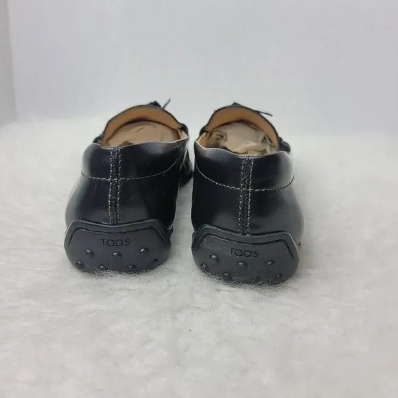 Tod's T Timeless Leather Women's Penny Loafer Slip On Driving Shoes Size 7