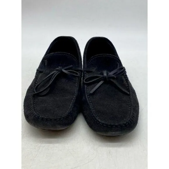 Tod’s Tods Suede Leather Loafers Mens Blue mocassin dress shoes W/box
