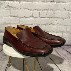 TOD'S Women's Leather burgundy loafers Size 7 1/2