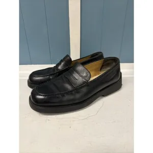 TODSMen’s Penny Loafers Black Leather Size 8 Made In Italy Driving Shoes