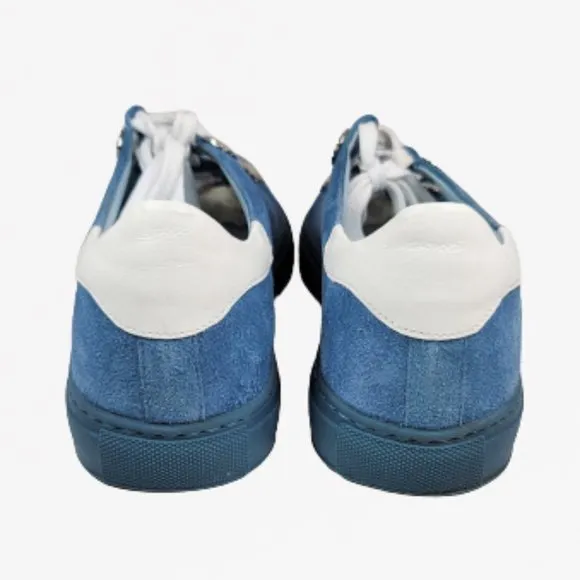 Toga Pulla Lace-up Light Blue Suede Sneakers - Size 39