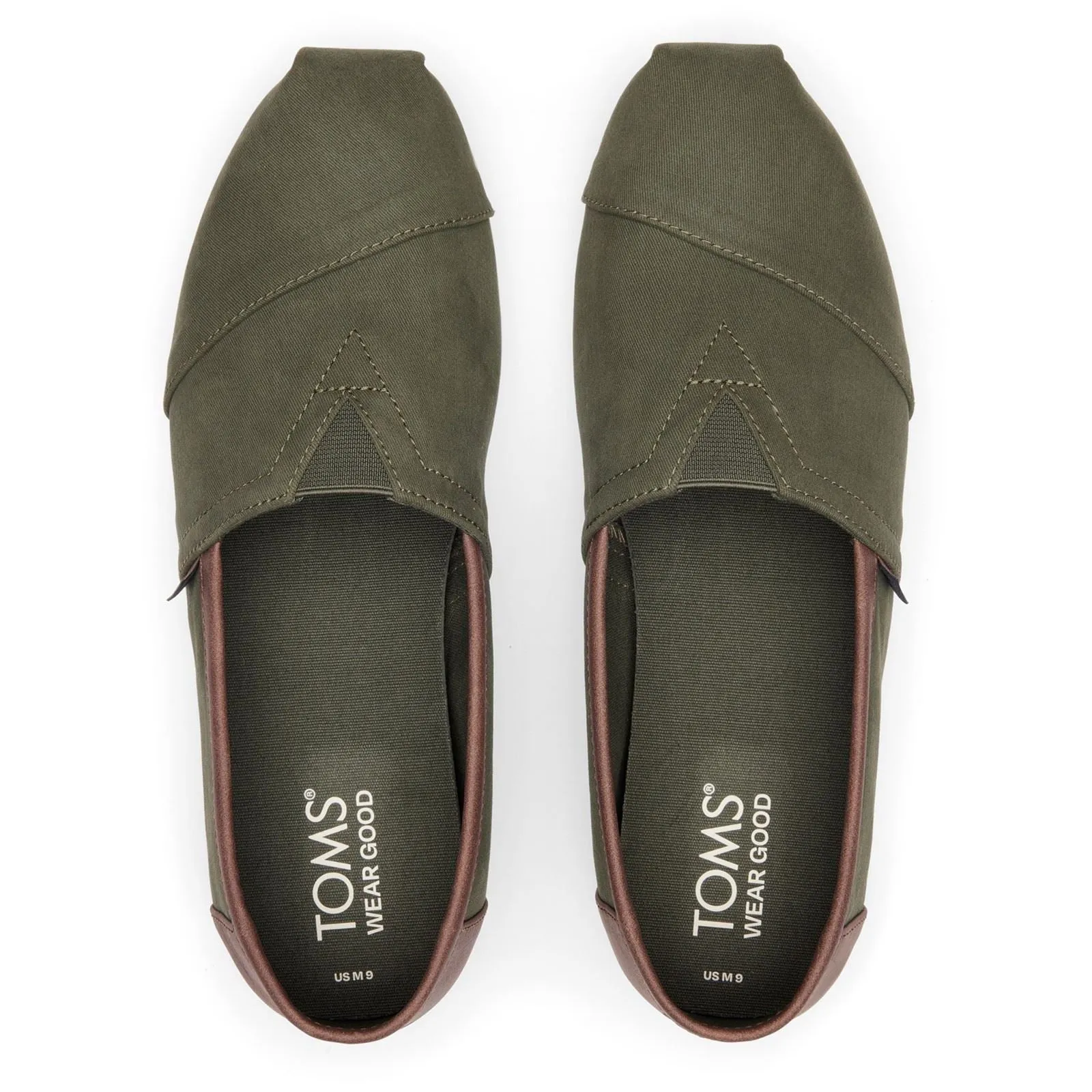 TOMS Alpargata Classic Cotton Blend Men's Dark Sage Espadrilles