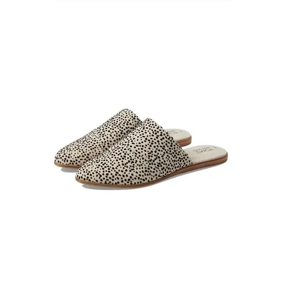 Toms Jade Mule Slip On Flats New Size 6.5 Cheetah Causal