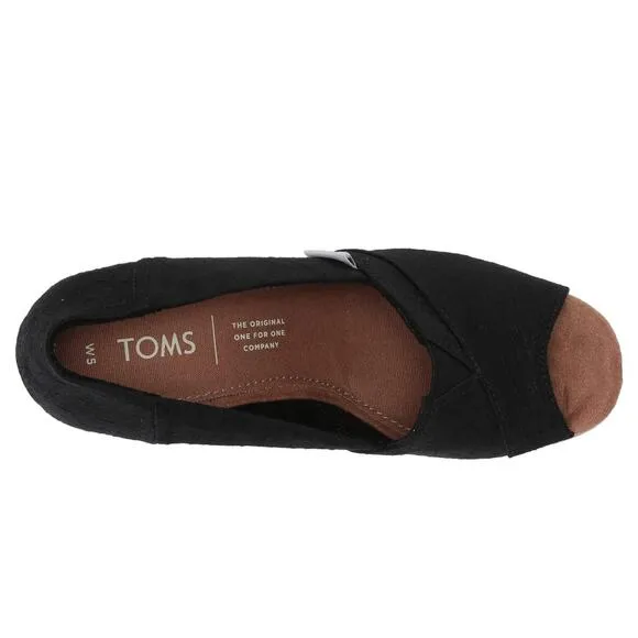 Tom’s Women’s Wedge Cloth Cork Heels - SIze 11 - NWOT