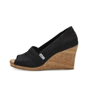 Tom’s Women’s Wedge Cloth Cork Heels - SIze 11 - NWOT