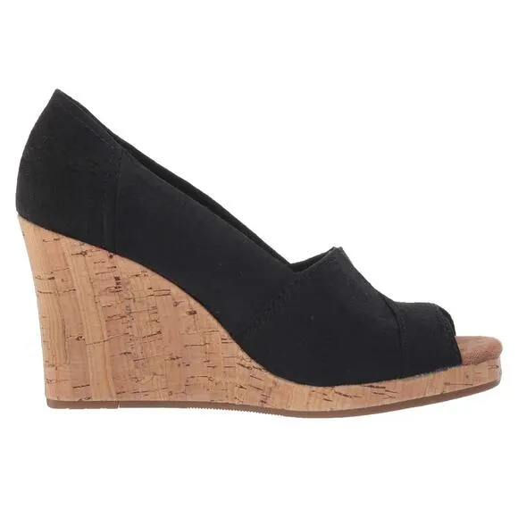 Tom’s Women’s Wedge Cloth Cork Heels - SIze 11 - NWOT