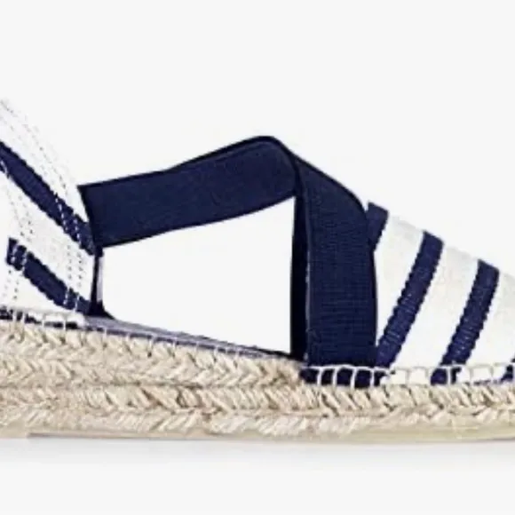 Toni Pons Verges Blue/White espadrilles size 39/US8.5-9 EUC