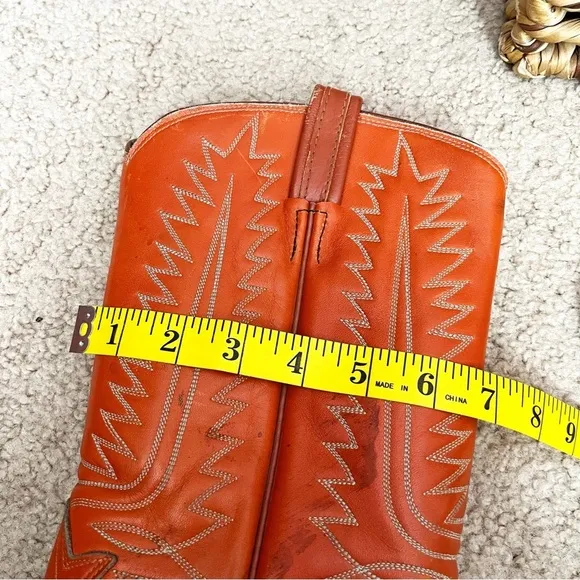 Tony Lama Leather Pull On Cowboy Western Boots Men’s 12 Vintage