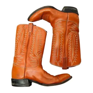 Tony Lama Leather Pull On Cowboy Western Boots Men’s 12 Vintage
