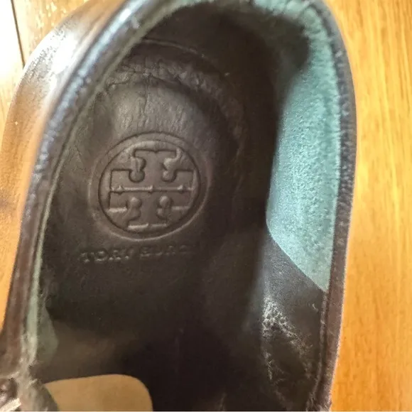 Tory Burch Black All Leather Platform Stiletto High Heel Booties Round Toe 8.5