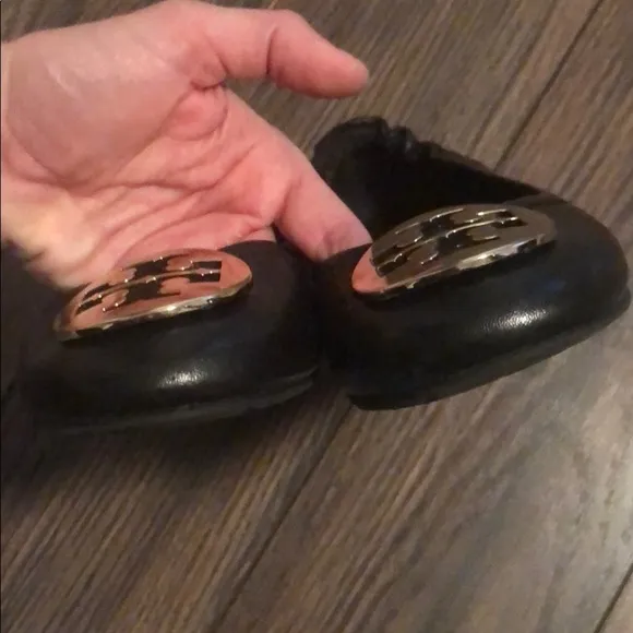 Tory Burch black slipon flats