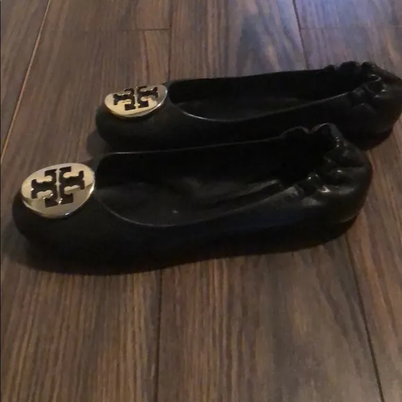 Tory Burch black slipon flats