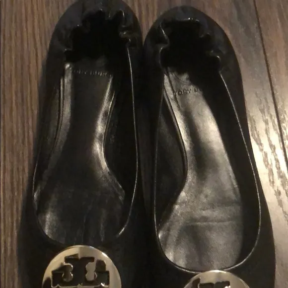 Tory Burch black slipon flats