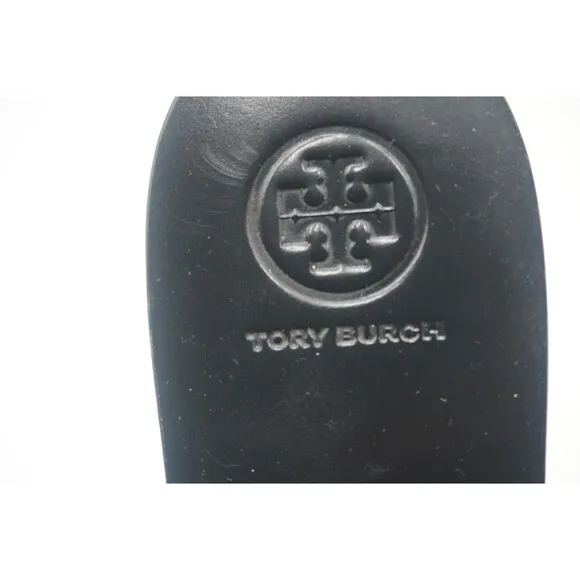 Tory Burch Carter Reversible Black/Silver Sequin Embellishments Slide Size 9M