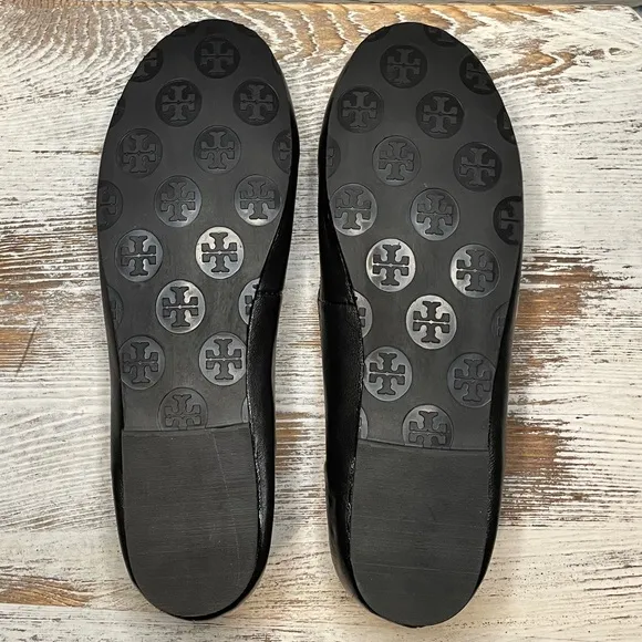 TORY BURCH Flats Womens Size 6 Shoes Slip On Black Leather New in Box