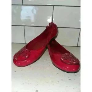 Tory Burch Hot Pink‎ Patent Leather Ballet Flats Reva 6M Women's Slip On