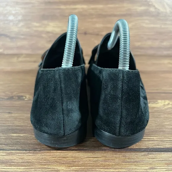TORY BURCH ‘Metal Miller’ Black Suede Loafers Women’s Size 9 Shoes