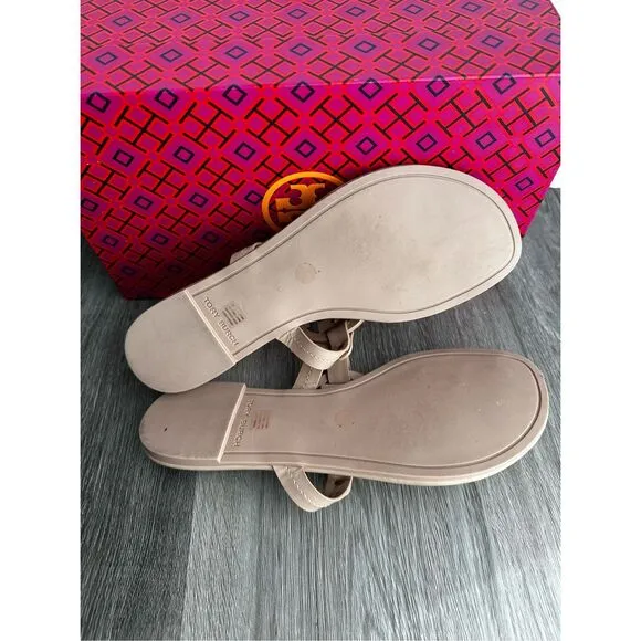 Tory Burch Miller Sandal Leather Sandals Size 8.5 $198