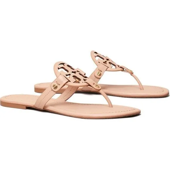 Tory Burch Miller Sandal Leather Sandals Size 8.5 $198