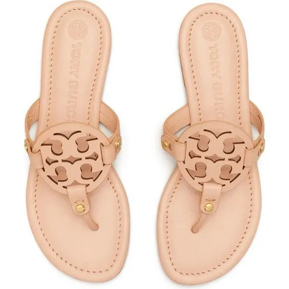 Tory Burch Miller Sandal Leather Sandals Size 8.5 $198