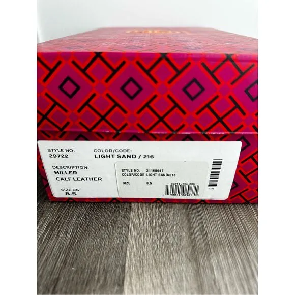 Tory Burch Miller Sandal Leather Sandals Size 8.5 $198