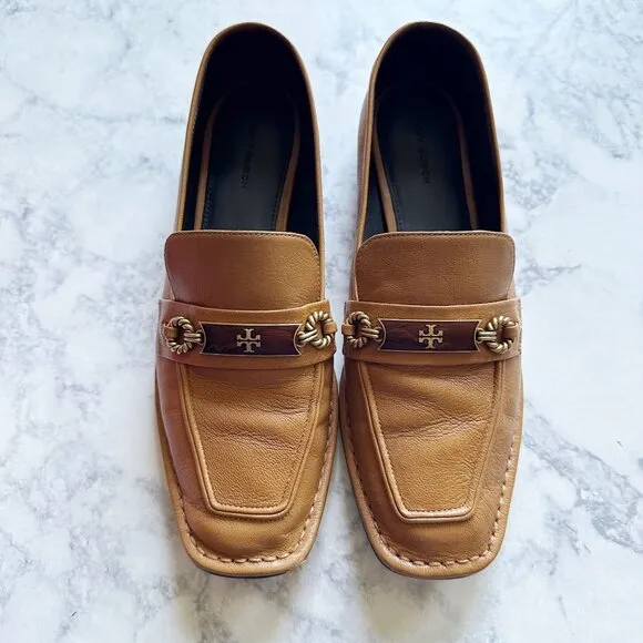 Tory Burch Perrine Loafer Felleni Milled Caramel Corn