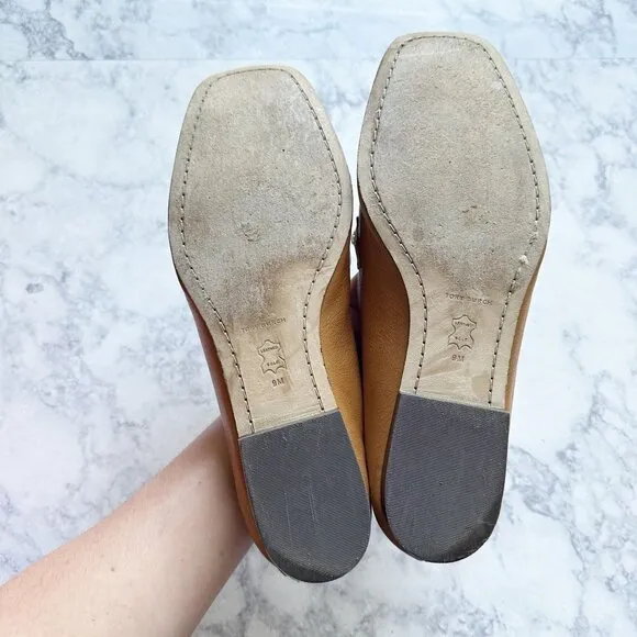 Tory Burch Perrine Loafer Felleni Milled Caramel Corn