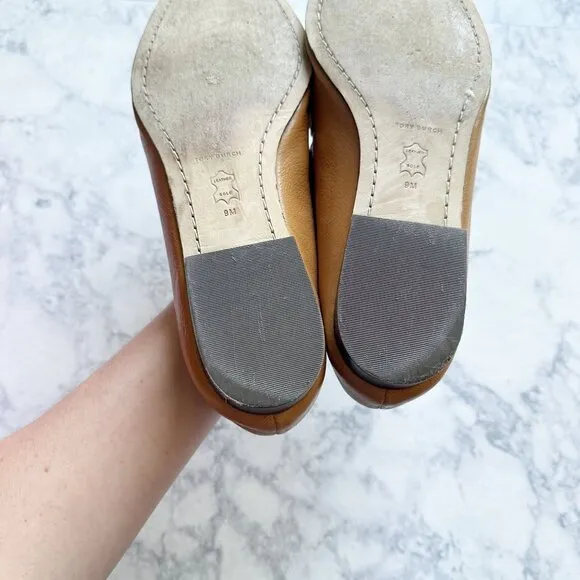 Tory Burch Perrine Loafer Felleni Milled Caramel Corn