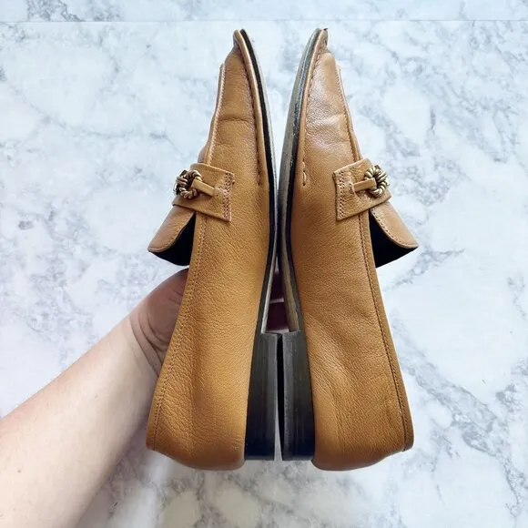 Tory Burch Perrine Loafer Felleni Milled Caramel Corn
