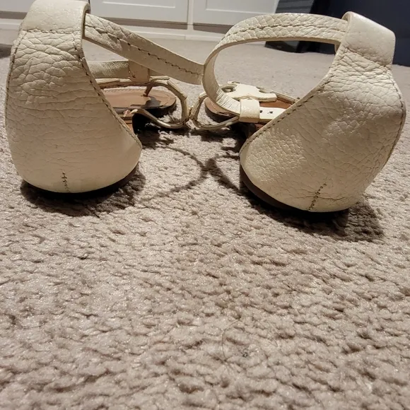 Tory Burch Phoebe Thong Sandals Ivory Size 9