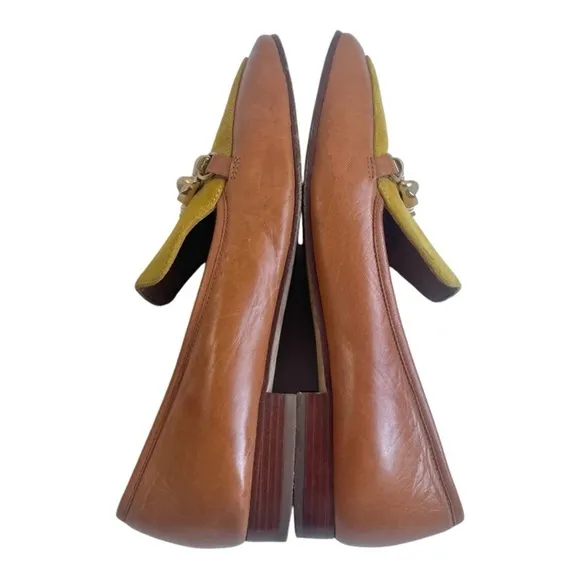 Tory Burch Tiramisu Tan Jessa Suede &amp; Leather Loafers