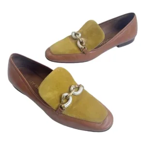 Tory Burch Tiramisu Tan Jessa Suede &amp; Leather Loafers