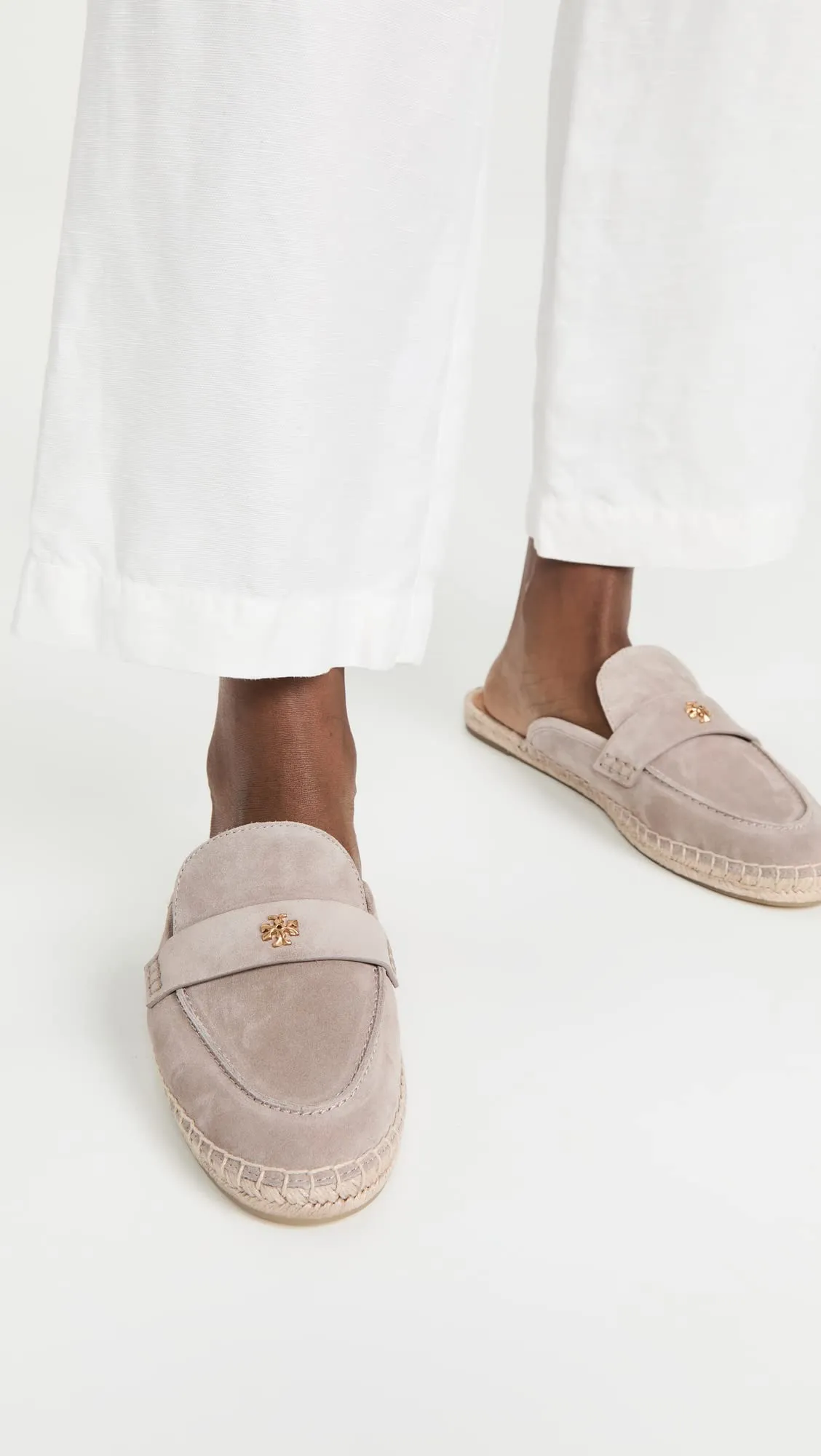 Tory Burch Women's Seaside Mule Espadrilles 7 Classic Taupe