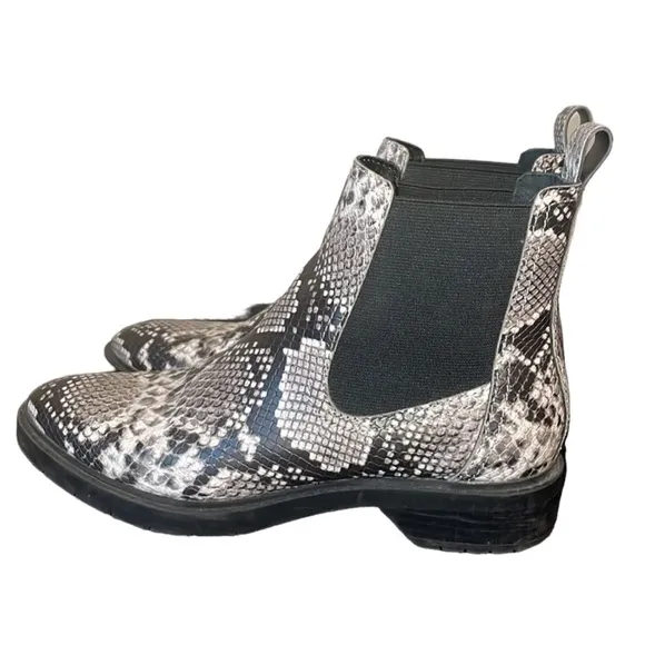 Treasure &amp; Bond Womens Gabriela Pull On Ankle Boot Multicolor Snake Skin Size 7M