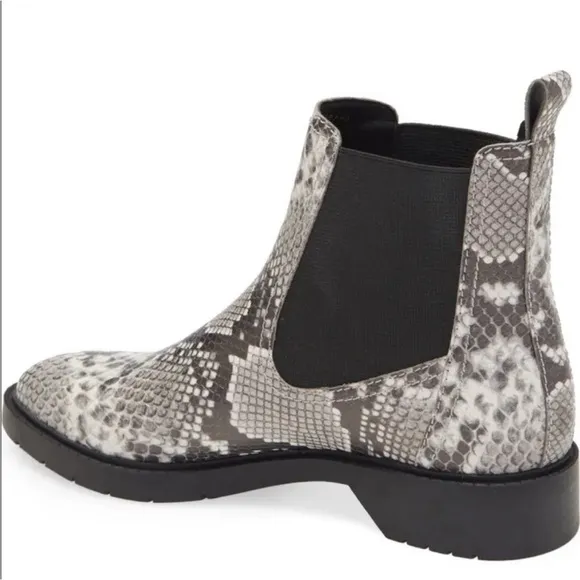 Treasure &amp; Bond Womens Gabriela Pull On Ankle Boot Multicolor Snake Skin Size 7M
