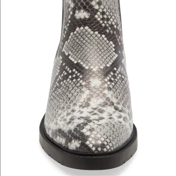 Treasure &amp; Bond Womens Gabriela Pull On Ankle Boot Multicolor Snake Skin Size 7M