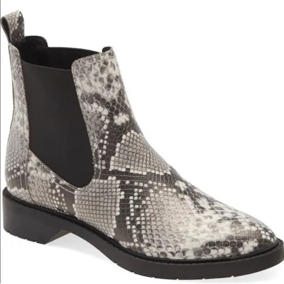 Treasure &amp; Bond Womens Gabriela Pull On Ankle Boot Multicolor Snake Skin Size 7M