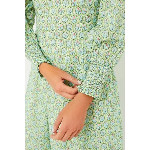 Tuckernuck Hyacinth House Jardin Floral Johanna Maxi Midi Long Sleeve Dress