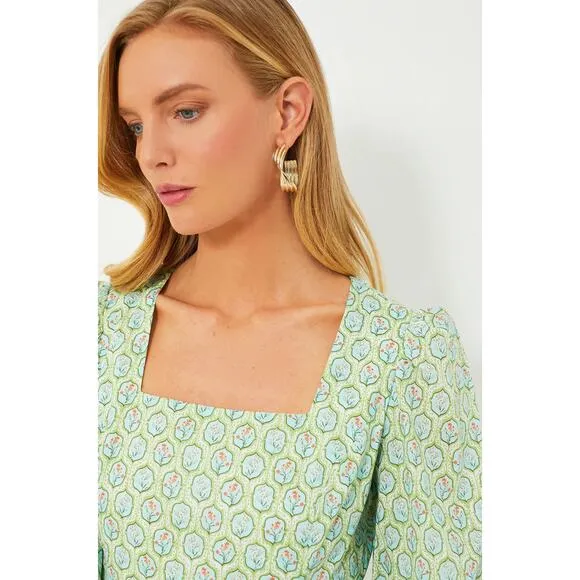 Tuckernuck Hyacinth House Jardin Floral Johanna Maxi Midi Long Sleeve Dress