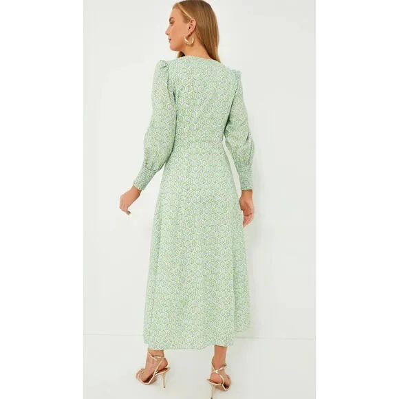 Tuckernuck Hyacinth House Jardin Floral Johanna Maxi Midi Long Sleeve Dress